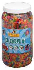 Hama Strijkkralen Ton Met 13000 Stuks Neon