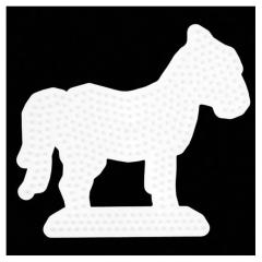 Hama Strijkkralen Grondplaat Paard Wit