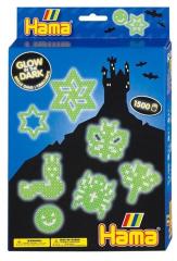 Hama 3414 Glow In Dark Strijkkralenset 1500 Stuks