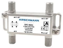 Hirschmann 695020480 Catv Splitter 5,8 Db / 5-1218 Mhz - 3 Uitgangen