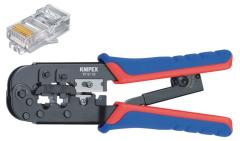 Knipex 97 51 10 SB Crimp Lever Pliers For Western Plugs Western Connector Rj11/12 (6-pin) 9,65 M