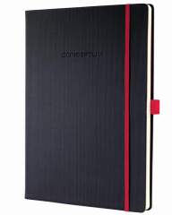 Sigel SI-CO661 Notitieboek Conceptum RED Edition Hardcover A4 Zwart Lijn