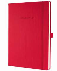 Sigel SI-CO645 Notitieboek Conceptum Pure Rood A4 194blz Gelijnd