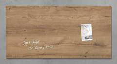 Sigel SI-GL258 Glasmagneetbord Artverum 910x460x15mm Natural Wood