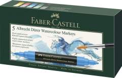 Faber Castell 5 Aquarel Markers Albrecht D&uuml;rer Doos 5 Stuks