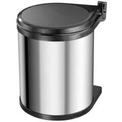 Hailo 3555-101 Compact-Box M Prullenbak 15L Zilver/Zwart