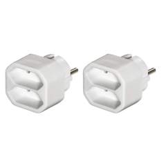 Hama Adapter Voor 2 Stopcontacten