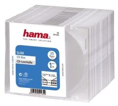Hama 51165 CD Slim Box Transparant 25Pak