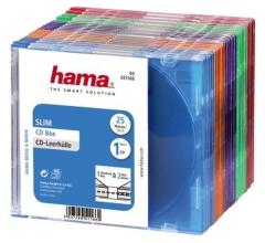 Hama 51166 CD Slim Box Gekleurd 25Pak