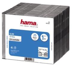 Hama 51167 CD Slim Box Zwart 25Pak