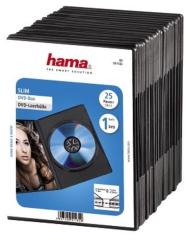 Hama 51182 DVD Slim Box Zwart 25Pak