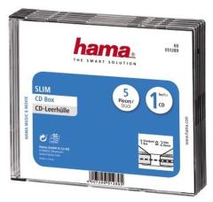 Hama 51289 CD Slim Box 5Pak