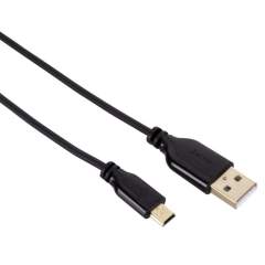 Hama USB-2.0-aansluitkabel A-connector .- Mini-B-connector (B5 Pin) 0.75 M Zwart