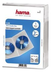 Hama 83892 Dubbelle DVD Hoes Doorzichtig 5 Stuks