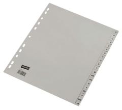Ahrend Ofc-tab1 Tabbladen A4 A - Z Grijs / Set 20 Stuks