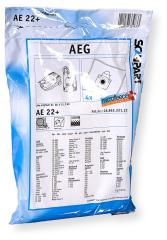 Scanpart Ae22 en Microfleese Stofzak AEG Gr 28 Micro