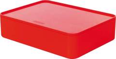 HAN HA-1110-17 Smart-organiser Allison Box Met Binnenschaal En Deksel Kersen Rood. Stapelbaar