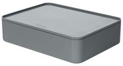 HAN HA-1110-19 Smart-organiser Allison Box Met Binnenschaal En Deksel Graniet Grijs. Stapelbaar