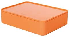 HAN HA-1110-81 Smart-organiser Allison Box Met Binnenschaal En Deksel Abrikoo Oranje. Stapelbaar
