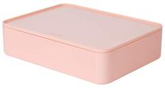 HAN HA-1110-86 Smart-organiser Allison Box Met Binnenschaal En Deksel Flamingo Roze. Stapelbaar