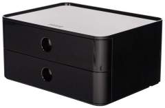 HAN HA-1120-13 Smart-box Allison Met 2 Lades Jet Zwart. Stapelbaar