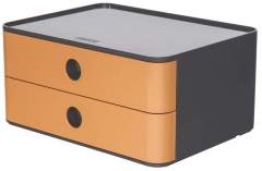 HAN HA-1120-83 Smart-box Allison Met 2 Lades Caramel Bruin. Stapelbaar