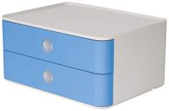 HAN HA-1120-84 Smart-box Allison Met 2 Lades Hemels Blauw. Stapelbaar