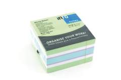 Info Notes IN-5654-62 75x75mm Assorti Brilliant Blok A 450 Vel