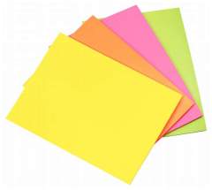 Info Notes IN-5779-39 Info Communicatiekaarten. 200x150mm. 4 X 50 Stuks. Geel. Oranje. Roze. Gro