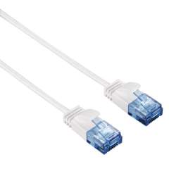 Hama CAT-6-netwerkkabel Slim-Flexible Wit 0.75 M