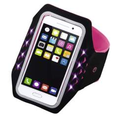 Hama Sport-armband Running Voor Smartphones Maat XXL Met Led Pink