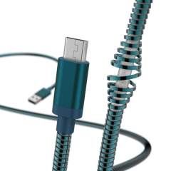 Hama Oplaad-/gegevenskabel Metall Micro-USB 1.5 M Blauw