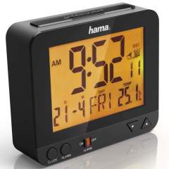 Hama Radiogestuurde Wekker RC 550 Met Nachtlicht-functie