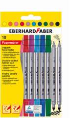 Eberhard Faber EF-550010 Viltstiften Duo 0.8+1-3mm Assorti Etui 