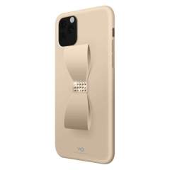 White Diamonds Cover Bow IPhone 11 Pro Goud