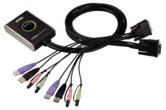 Aten At-cs682 2-poorts Usb Kvm Schakelaar met Audio