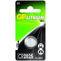 GP Batteries Knoopcel CR2025 lituim 3V