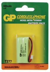 Gp ACCU-T377 Batterijpack Dect Telefoons Nimh 2,4 V 600 Mah