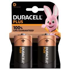 Duracell Alka Plus 100% D X2