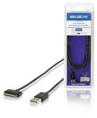 Valueline VLMB39100B20 Sync & Charge-kabel voor Ipad / Iphone / Ipod Apple 30-pins - Usb 2,0 A M
