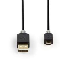 Nedis CCBW60500AT10 Kabel Usb 2.0 A Male - Micro-b Male 1.0 M Antraciet