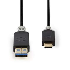 Nedis CCBW61600AT10 Kabel Usb 3.1 Type-c Male - A Male 1.0 M Antraciet