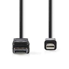 Nedis CCGP37400BK10 Mini-displayport - Displayport-kabel Mini-displayport Male - Displayport Mal