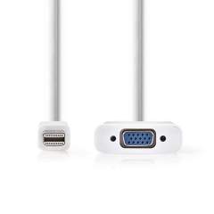 Nedis CCGP37850WT02 Mini-displayport - Vga-kabel Mini-displayport Male - Vga Female 0.2 M Wit