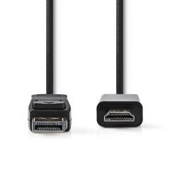 Nedis CCGP37100BK10 Displayport - Hdmi ?-kabel Displayport Male - Hdmi ?-connector 1.0 M Zwart