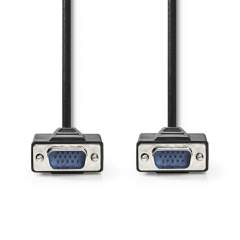 Nedis CCGP59000BK50 Vga-kabel Vga Male - Vga Male 5.0 M Zwart