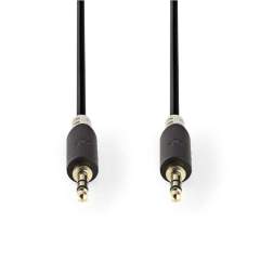 Nedis CABW22000AT05 Stereo Audiokabel 3.5 Mm Male - 3.5 Mm Male 0.5 M Antraciet