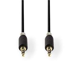 Nedis CABW22000AT100 Stereo Audiokabel 3.5 Mm Male - 3.5 Mm Male 10 M Antraciet
