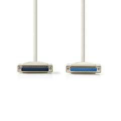 Nedis CCGP52110IV20 Rs232-kabel D-sub 25-pins Male - D-sub 25-pins Female 2.0 M Ivoor