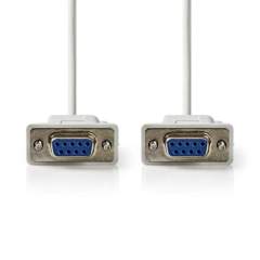 Nedis CCGP52055IV20 Nullmodemkabel D-sub 9-pins Female - D-sub 9-pins Female 2.0 M Ivoor